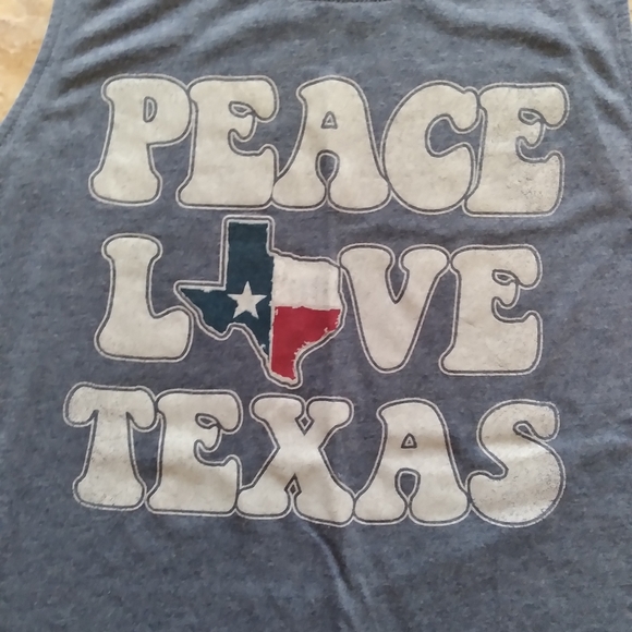 Peace Love Texas tank top, size Large - Picture 2 of 4